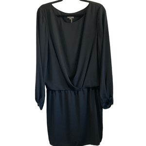 Vince Camuto Scoop Neck Black Dress Long Sleeve Large Women